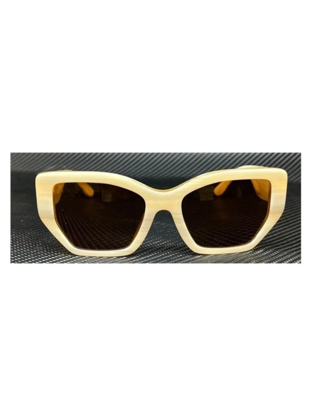 New Tory Burch Women Ivory Horn Sunglasses 53-18-140